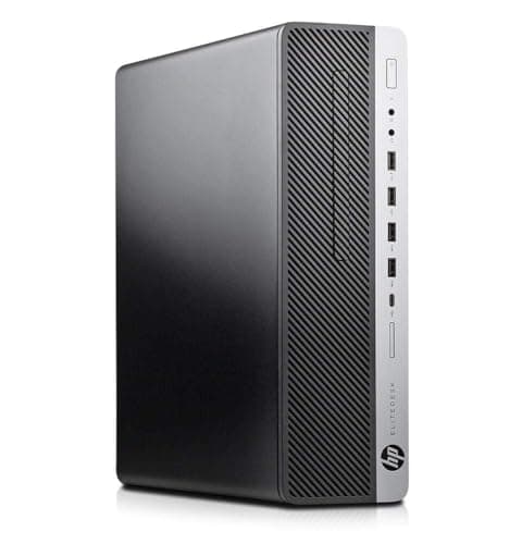 Image of HP EliteDesk 800 G3 SFF Desktop Computer PC, Intel Core i5-6500, 16GB RAM, 512GB SSD, WiFi, Bluetooth, US QWERTY Keyboard, Windows 11 Pro (Renewed)