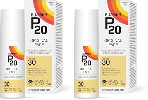 Image of RIEMANN P20 FACE Sun cream SPF30 50g | Long Lasting UVA & UVB Protection for up to 10 hours (Pack of 2)