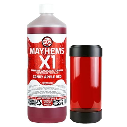 Image of Mayhems - X1 Premixed PC Coolant - Computer Water Cooling Fluid - Liquid Cooling, Eco Friendly Series, 1 Litre, Candy Apple Red