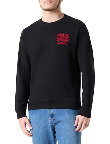 Image of Replay Men's M3072 Sweatshirt, 098 Black, S