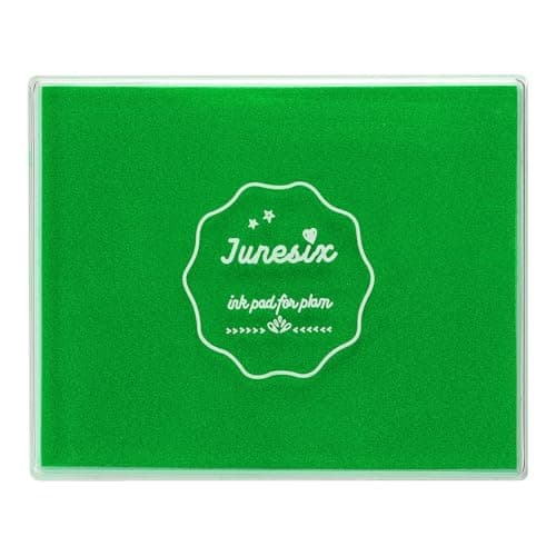 Image of sourcing map Large Emerald Green Ink Pad, 3.9x4.7 Inch Washable Stamp Pad for Hand Footprint, Rubber Stamps, Scrapbooking, Art Crafts Making
