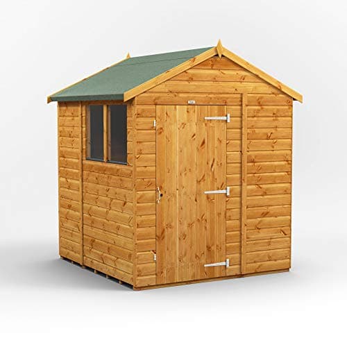 Image of Power Sheds 6 x 6 wooden shed. 6x6 apex wooden garden shed.