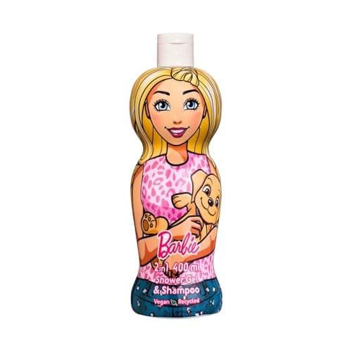 Image of Barbie 2-in-1 Kids Shampoo & Body Wash – 400ml | Kids Shower Gel | Natural, Vegan, Paraben-Free, Dermatologically Tested | Gentle, Nourishing & Moisturising Head-to-Toe Wash for Children