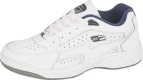 Image of R DEK, T187G-10 Orleans,Mens Wider Fitting Leather Trainers White Size 10 UK
