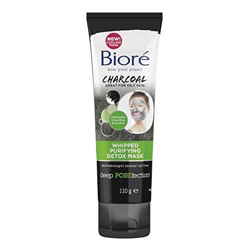 Image of Biore Charcoal Whipped Purifying Detox Face Mask for Oily Skin, 110 g