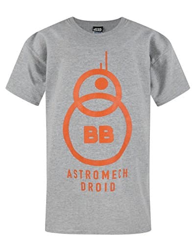 Image of Star Wars The Force Awakens BB-8 Astromech Droid Boy's T-Shirt Grey