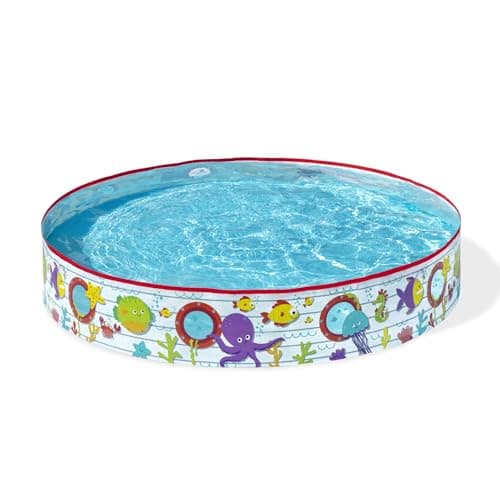Image of Bestway 55029 Paddling Fill N Kids Garden Pool with Fun Fish Print, Multicolor, 1.52 m x 25 cm
