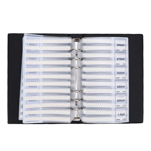 Image of VBESTLIFE 0603 Inductor Sample Book, 64Values X 50Pcs Multilayer SMD Inductor Kit with Magnetic Shielding, for Electronics Proofing Repair Teaching Experiment