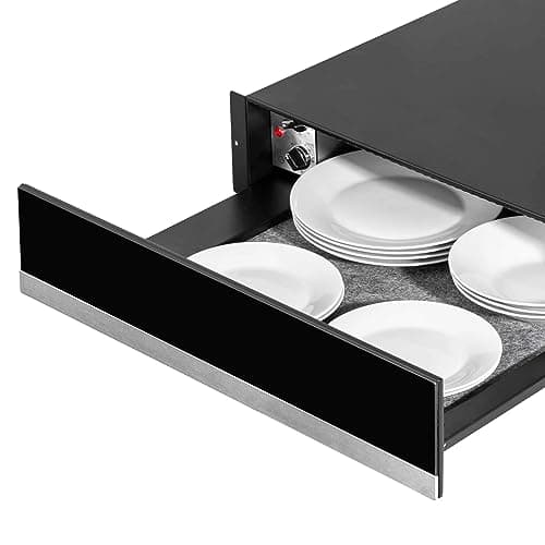 Image of Baridi 60cm Built-In Warming Drawers, Push-to-Open, Anti-Slip Mat - Stainless Steel - DH202
