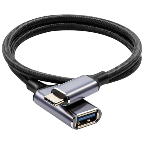 Image of AXFEE 0.5M USB C to USB Adaptor, OTG Cable Type C 3.1 Male to USB 3.0 Female Adapter, USB C Extension Cable Compatible with i-Pad Pro, Galaxy S23/S22, MacBook, and more Type C Devices