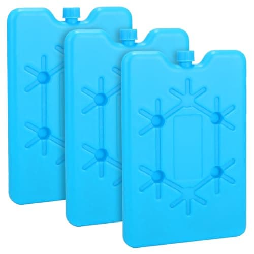 Image of Ice Packs for Cool Bag, Reusable, Pack of 3, 200 ml Ice Packs for Cool Box, Cool Bag, Cool Pack, Portable Ice Pack, Small for Picnic, Fishing, Travel, Camping, Long Cooling Performance for On the Go