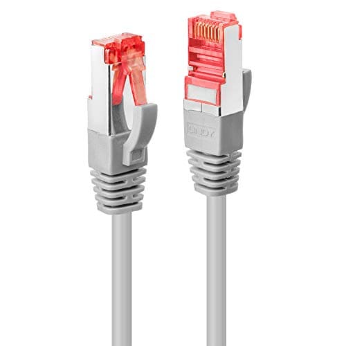 Image of LINDY 1m Cat.6 S/FTP Ethernet Cable, Grey