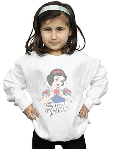 Image of Disney Princess Girls Snow White Apple Sweatshirt White 9-11 Years