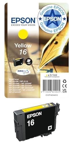 Image of Epson Pen & Crossword Ink Cartridge for WorkForce WF-2010W Series - Yellow