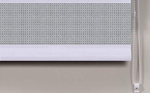 Image of Sparkly Bling Glitz DIAMANTE Trim Roller Blinds WHITE 90cm width x 160cm drop