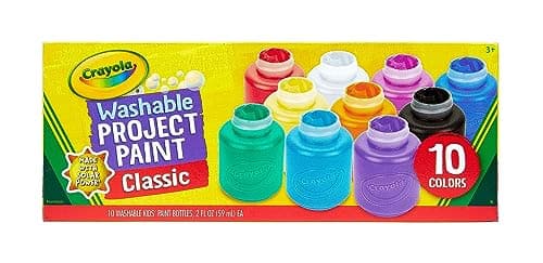 Image of CRAYOLA Washable Kids Paint Set, 10 Ct, Children Arts & Crafts Supplies, Creative Gifts