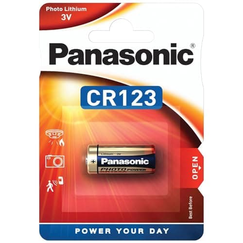 Image of Panasonic CR123 Batteries (CR123a) - Pack of 10