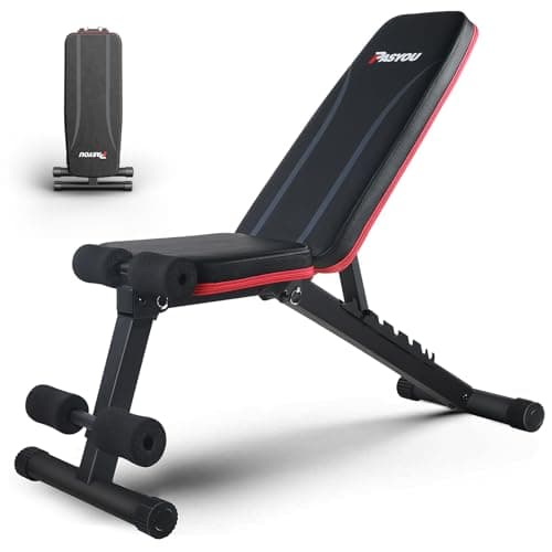 Image of PASYOU Adjustable Weight Bench Full Body Workout Multi-Purpose Foldable Incline Decline Exercise Workout Bench for Home Gym,PA300