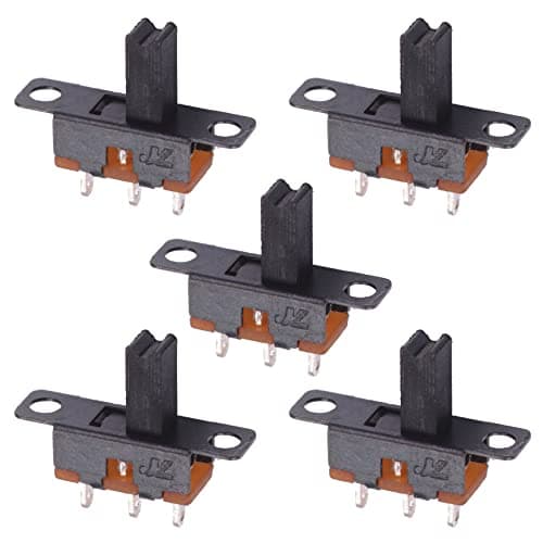 Image of 5 x On-On Ultra-Miniature Slide Switch SPDT 1A 50VDC