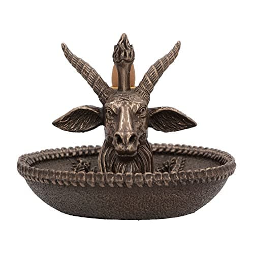 Image of Nemesis Now Baphomet's Wealth Backflow Incense Burner, Bronze, 13cm