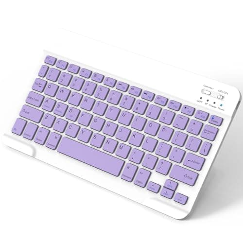 Image of NEWCOO Bluetooth Keyboard, QWERTY US Layout Ultra Slim Portable Rechargeable with Type-C, Small Wireless Keyboard for IPad Mini/Air/Pro/Samsung Galaxy Tab/Laptop, Including IOS, Android, Windows
