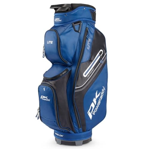 Image of Powakaddy Unisex Lite Cart Bag - Navy/Gun Metal Trim - One Size