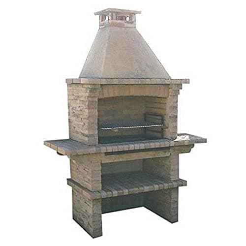 Image of Garden Secrets Huge Mediterrani Stone Masonry BBQ - Charcoal BBQ