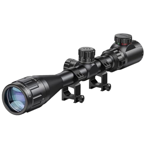 Image of Paike 4-16x40 AOE Tactical Rifle Scope Red and Green Illuminated Scope with Locking Turret and 20mm Scope Mount