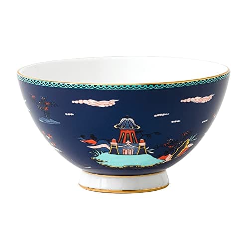 Image of Wedgwood 40023898 Wonderlust Bowl, 4.3", Blue Pagoda