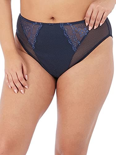 Image of Elomi Women's Plus Size Charley Leg High Waist Brief, Navy, 4XL Plus