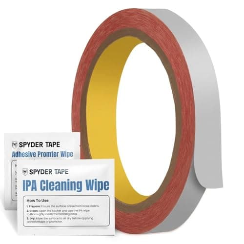 Image of 9088 Double Sided Tape 19mm x 10m – Thin Clear Adhesive Tape – High Performance Transparent Bonding for Crafts, Signs, Displays, Electronics, Labels & Model Making – Precision Peel Liner