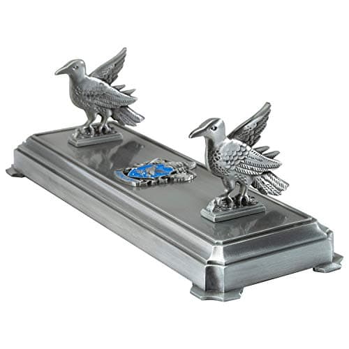 Image of The Noble Collection Harry Potter Ravenclaw Wand Stand - 8in (20cm) Silver-Coloured Individual Wand Stand - Harry Potter Film Set Movie Props Wands - Gifts for Family, Friends & Harry Potter Fans