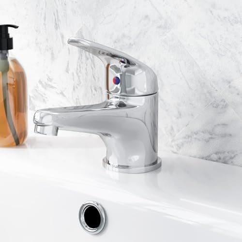 Image of Nes Home Basin Mono Mixer Tap Single Lever Bathroom Sink Faucet Deck Mounted | Studio