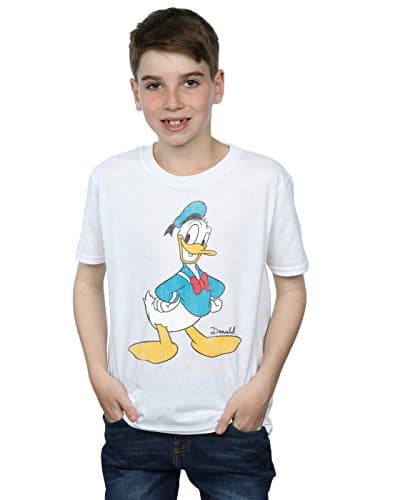 Image of Disney Boys Classic Donald Duck T-Shirt 9-11 Years White