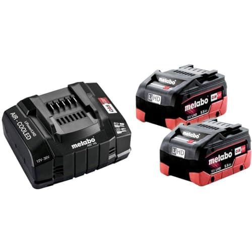 Image of METABO Battery Base Set SE 2 x 18 V / 5.5 Ah LiHD Batteries + ASC 145 Charger