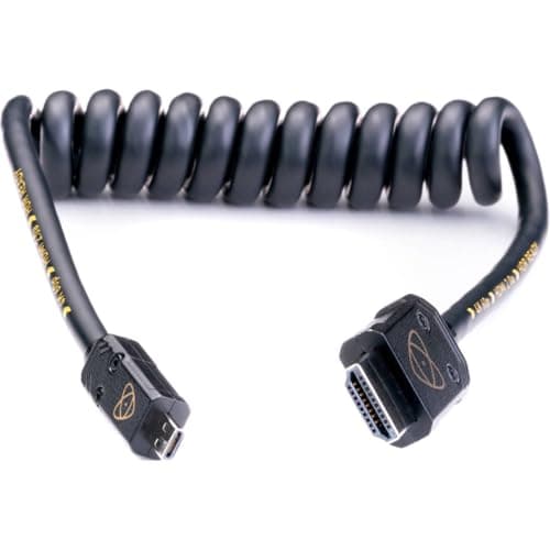 Image of Atomos ATOM4K60C1 HDMI Cable Micro 30 cm, Cast Connector (60 cm Extended) Black