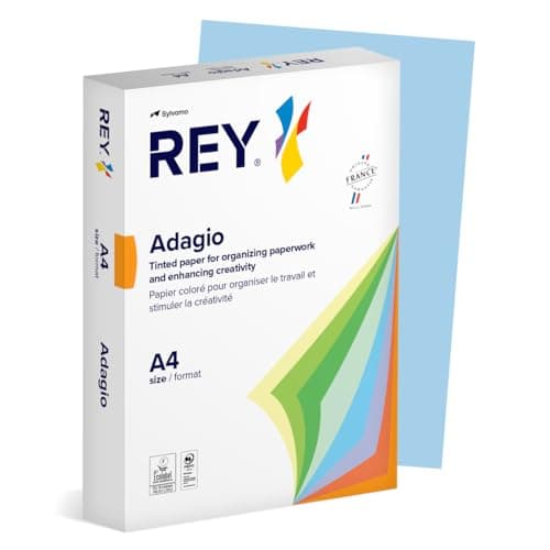 Image of Rey Adagio A4 160gsm Blue Card - 1 Ream (250 Sheets)