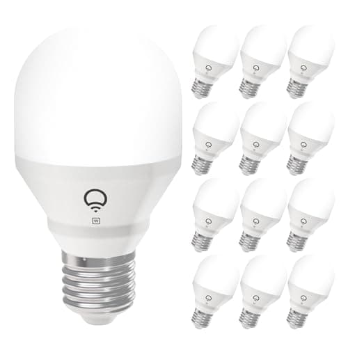 Image of LIFX - A19 WiFi Smart LED Bulb, Dimmable, No Hub Required, Works with Alexa and Apple Home Kit, Hey Google, L3A19LW06E26US/12, 12 Pack