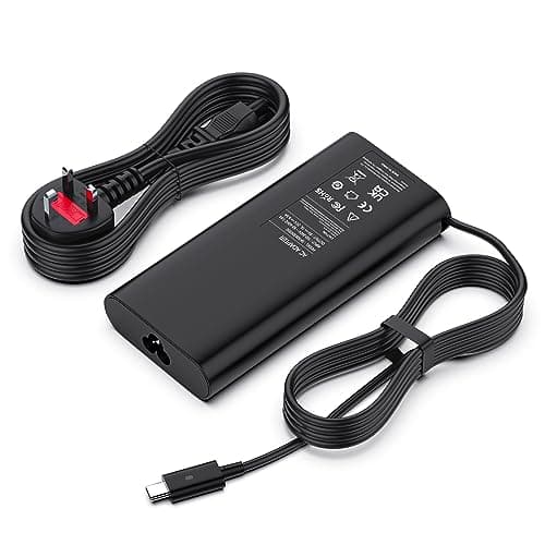 Image of 130W USB C Laptop Charger Compatible With Dell XPS 15 17 9500 9575 9700 9720 9520 9710 9510 Precision 5570 5560 5530 5550 3560 3550 Latitude 7410 7310 7210 9410 9510 5520, Type-C Power Adapter