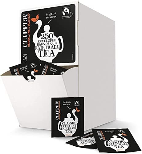 Image of Clipper Fairtrade Everyday String,Tag & Envelope Teabags (250 One Cup Tea Bags)
