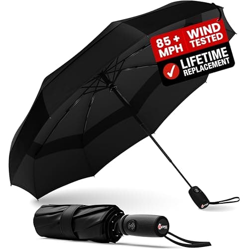 Image of Repel Umbrella Windproof Travel Umbrellas for Rain - Easy Auto Open Close, Durable & Compact Umbrella, Strong Fiberglass Frame, Waterproof Canopy - Backpack, Purse, Portable Umbrella for Travel