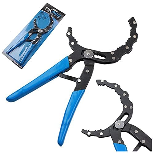 Image of US PRO Self Adjusting Oil Filter Pliers Fuel Filter Removal 57mm to 120mm