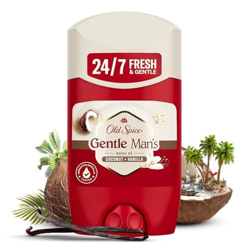 Image of Old Spice Gentle Man's Coconut + Vanilla Deodorant Stick for Men, 50 ml, 24/7 Fresh & Nourishing, Gentle on the Skin, Fresh with Daily Use