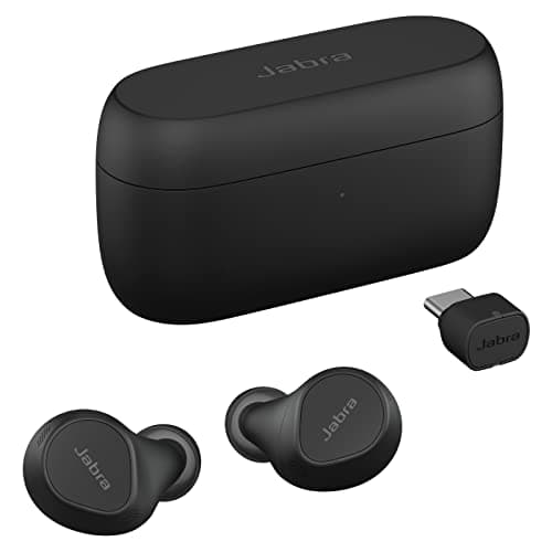 Image of Jabra Evolve2 Buds True Wireless In-Ear Bluetooth Earbuds with Active Noise Cancellation (ANC) MultiSensor Voice Technology - Certified to work with your virtual meeting apps - Black