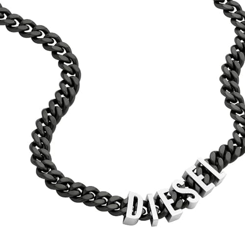 Image of Diesel Men's 2 tone Stainless Steel with lobster clasp closure Chain necklace