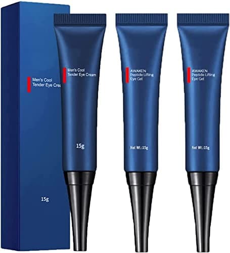 Image of DUBUSH Men Eye Cream Anti Aging Awaken Peptide Depuffing Eye Gel Lifts Firming Eye Tightener Eye-Lift Depuffing Gel Eye Cream for Men's Under Eye Bags