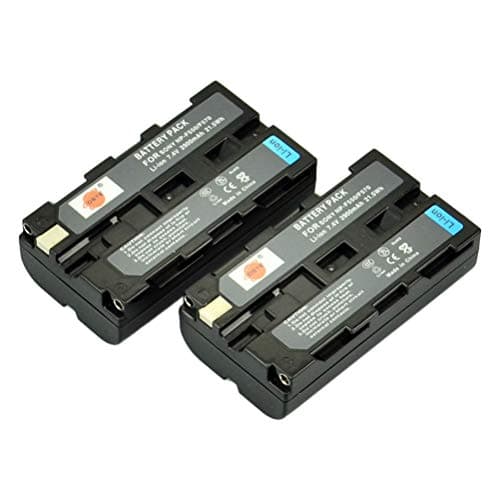 Image of DSTE® 2pcs NP-F550 Rechargeable Li-ion Battery for Sony NP-F550, NP-F330, NP-F530, NP-F570