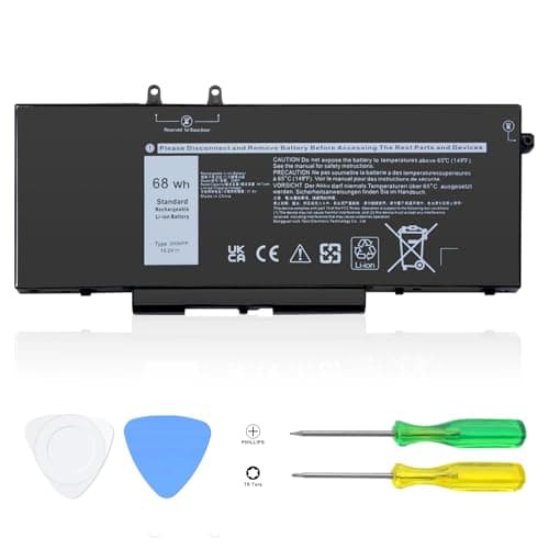 Image of 3HWPP Battery Compatible with Dell Latitude 5401 5410 5411 5501 5510 5511 Precision 3541 3551 Inspiron 7706 2-in-1 Inspiron 7500 2-in-1 Inspiron 7506 2-in-1 03HWPP 10X1J N2NLL 1VY7F 451-BCMN