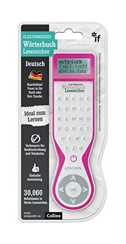 Image of IF Electronic Dictionary Bookmark Single Language Definitions -German,Pink
