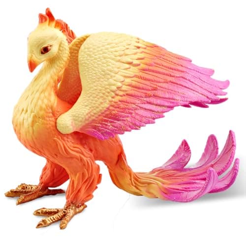 Image of VorIrydian Phoenix Mythical Fantasy Figure, Realistic Hand Painted Toy Figurine Mode Fun, Imaginative Play Fairy Figurine, Cool Mystical Toys for Kids Ages 5+